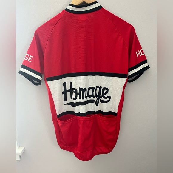 HOMAGE Cycling Jersey - Red/White/Black - Medium - Picture 3 of 5